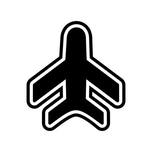 Design de ícone de avião vetor