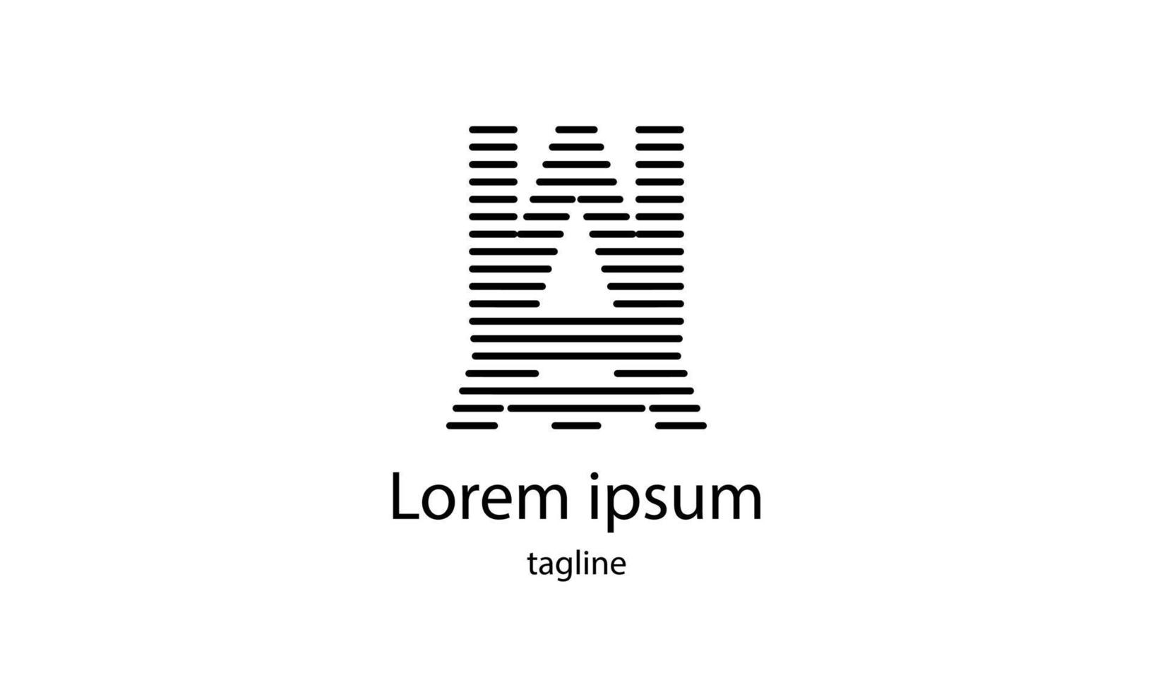 letra inicial do vetor au design de logotipo de tipografia simples
