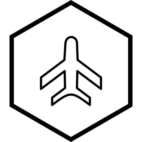 Design de ícone de avião vetor
