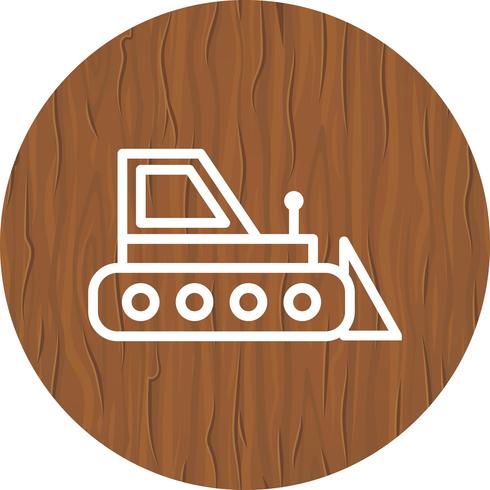 Design de ícone de escavadora vetor