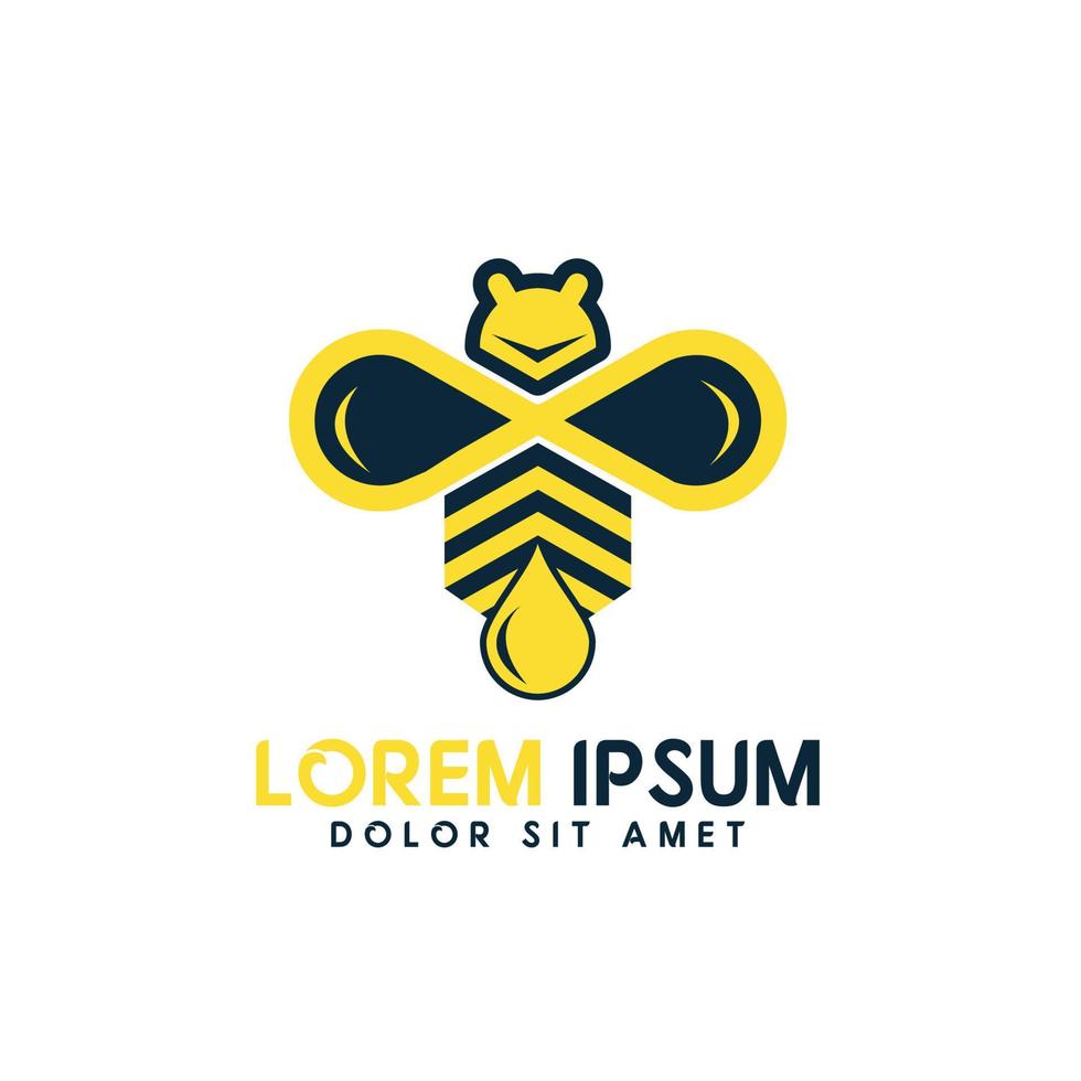 Vetor livre da marca do logotipo da abelha