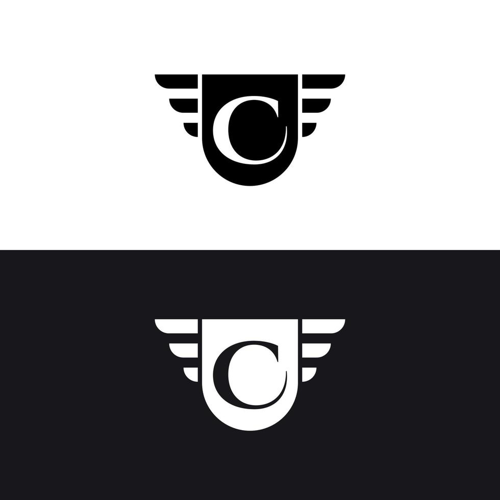 modelo de vetor de design de logotipo de elite elite letra c