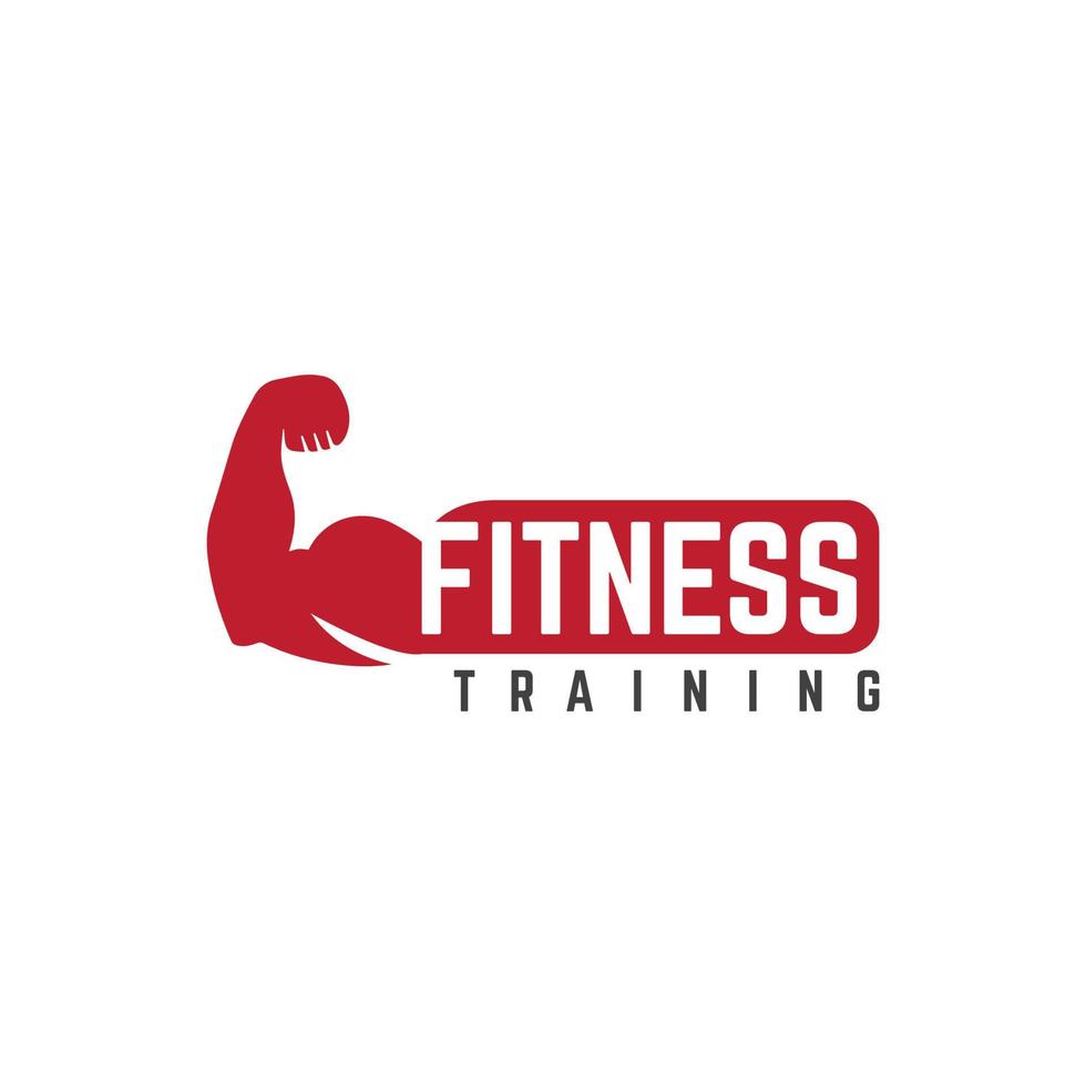 vetor de modelo de logotipo de treinamento de fitness