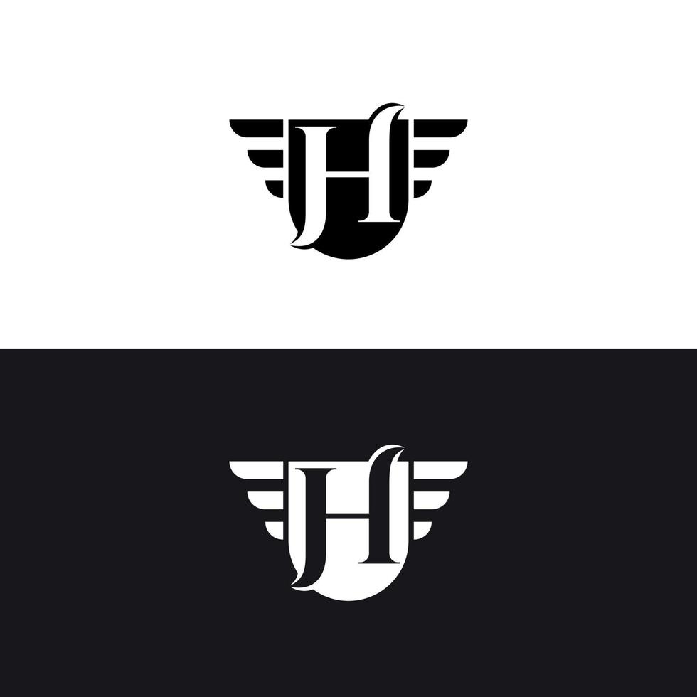 modelo de vetor de design de logotipo premium elite letra h