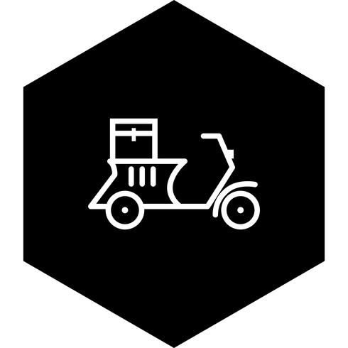 Design de ícone de moto de entrega vetor