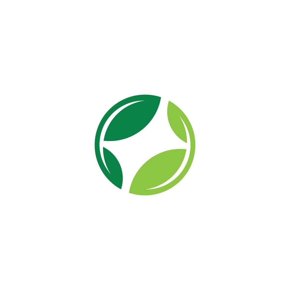 um logotipo de folhas simples ou design de ícone vetor