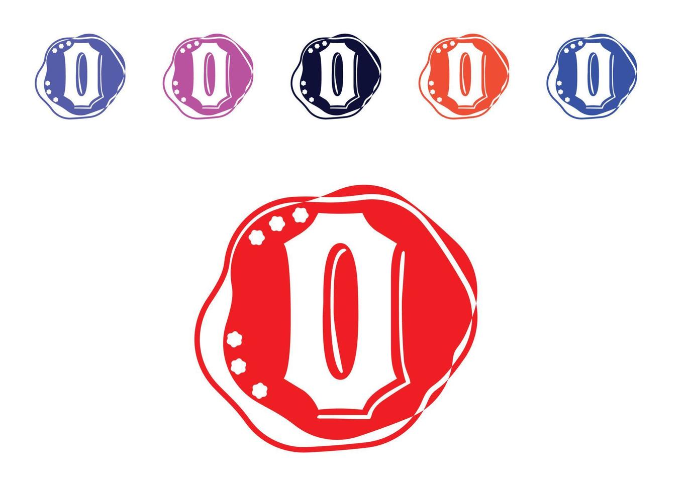 o logotipo da carta e modelo de design de ícone vetor