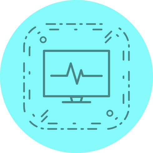 Design de ícone de ECG vetor