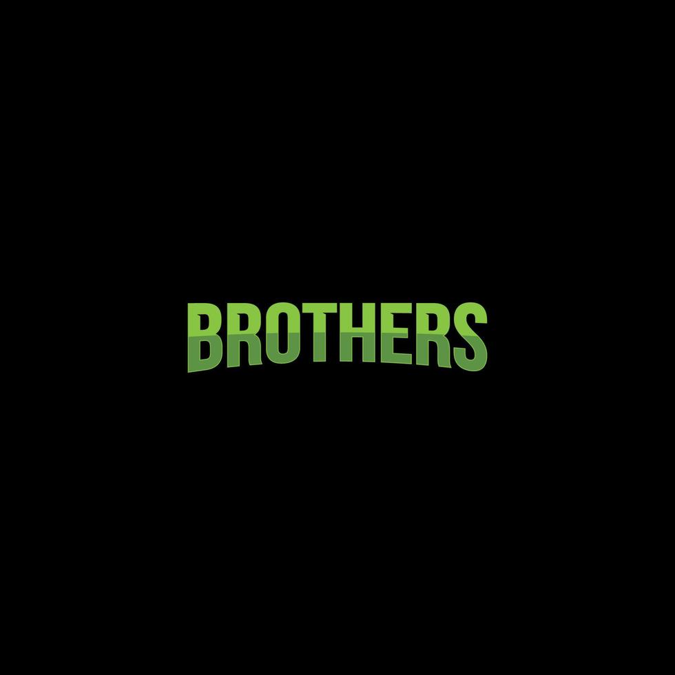 logotipo dos irmãos ou design de marca nominativa vetor