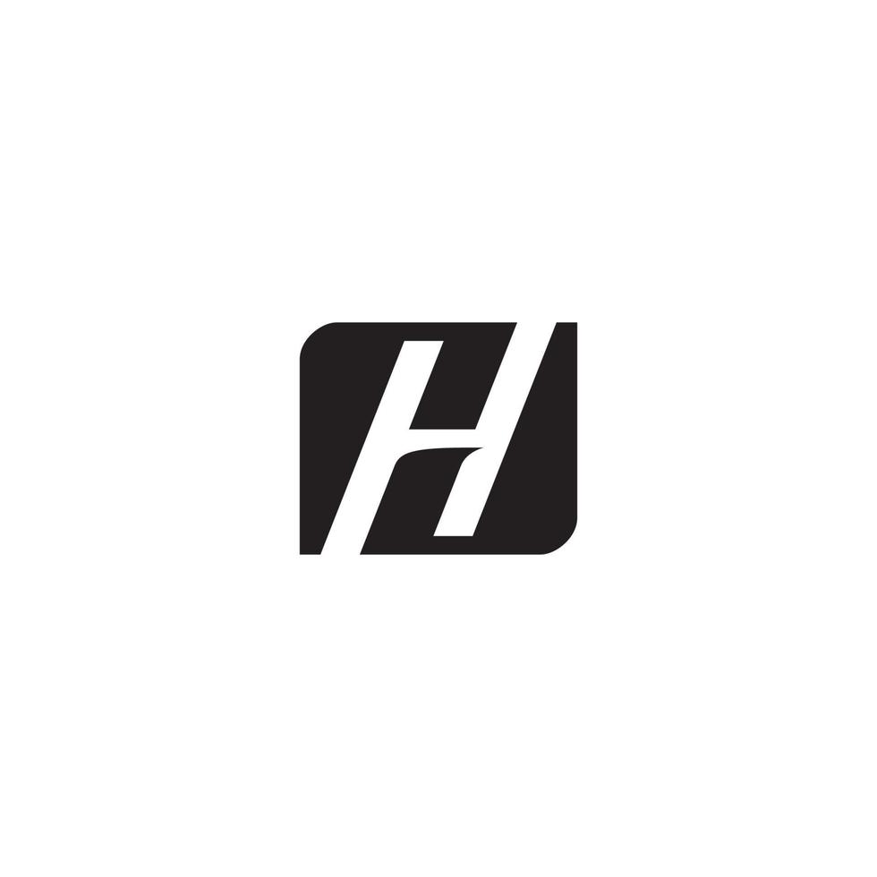 letra h design de logotipo ou ícone vetor