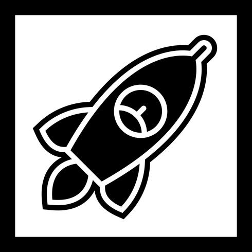 Design de ícone de foguete vetor