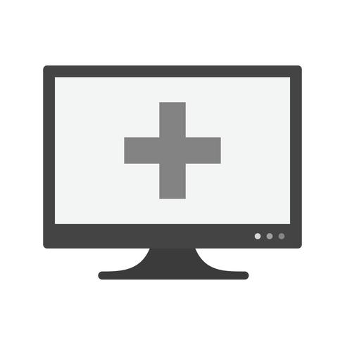 Design de ícone de ajuda médica on-line vetor