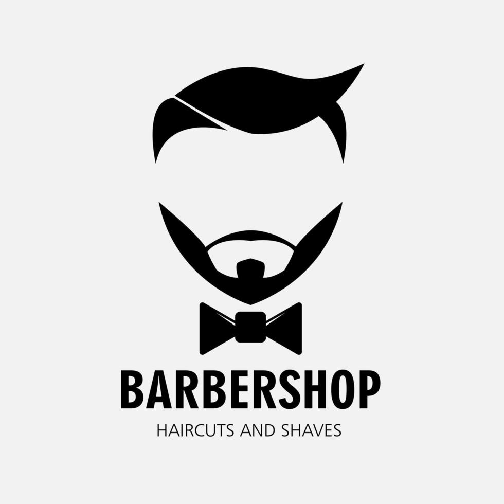 ilustração vetorial design do logotipo da barbearia para a empresa ou negócio. vetor