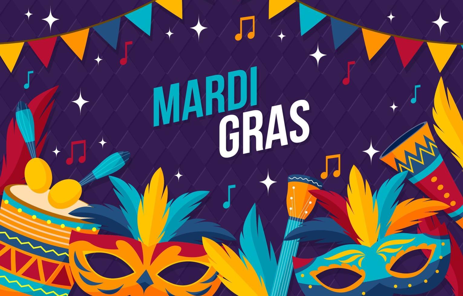 fundo de mardi gras vetor