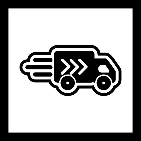 Design de ícone de caminhão de entrega vetor