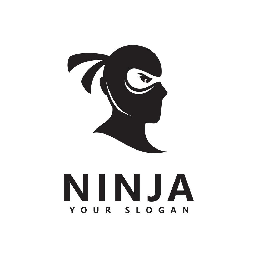 ilustração em vetor ícone logotipo ninja