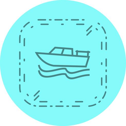 Design de ícone de barco vetor