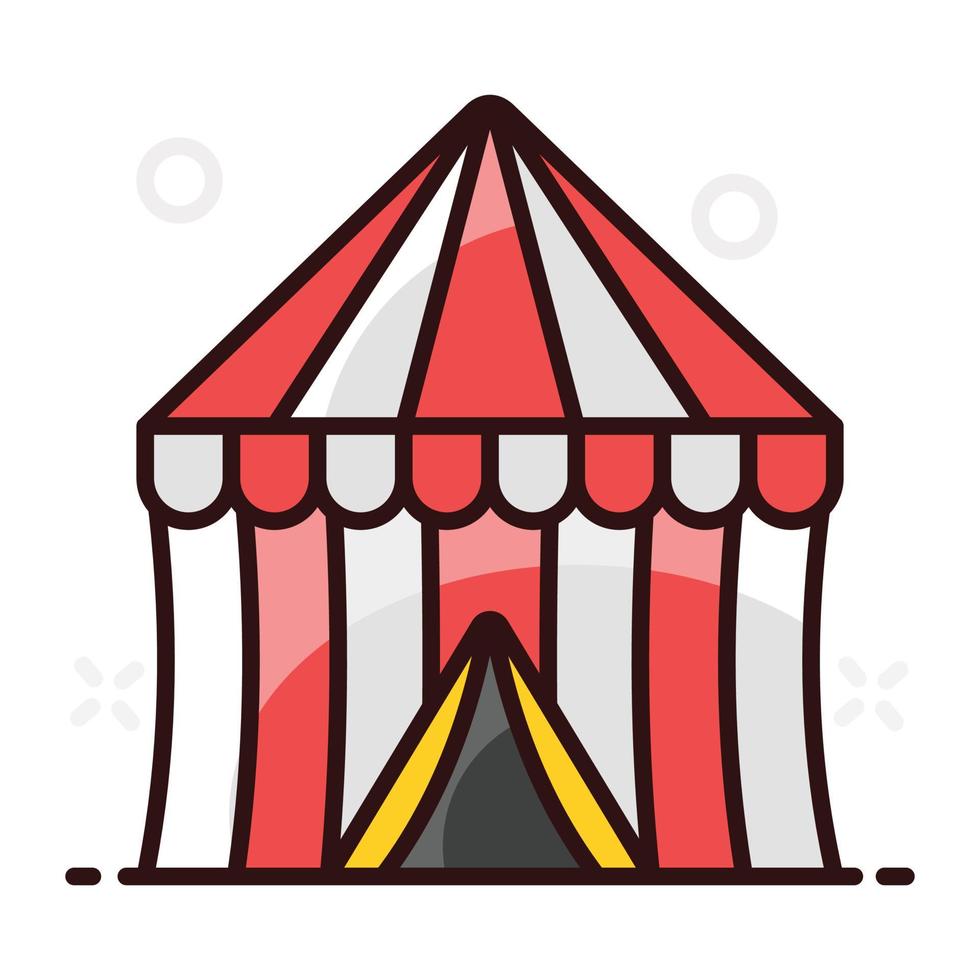 feira, tenda de circo vetor