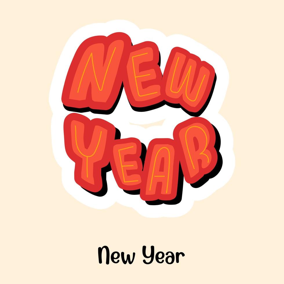 feliz Ano Novo vetor