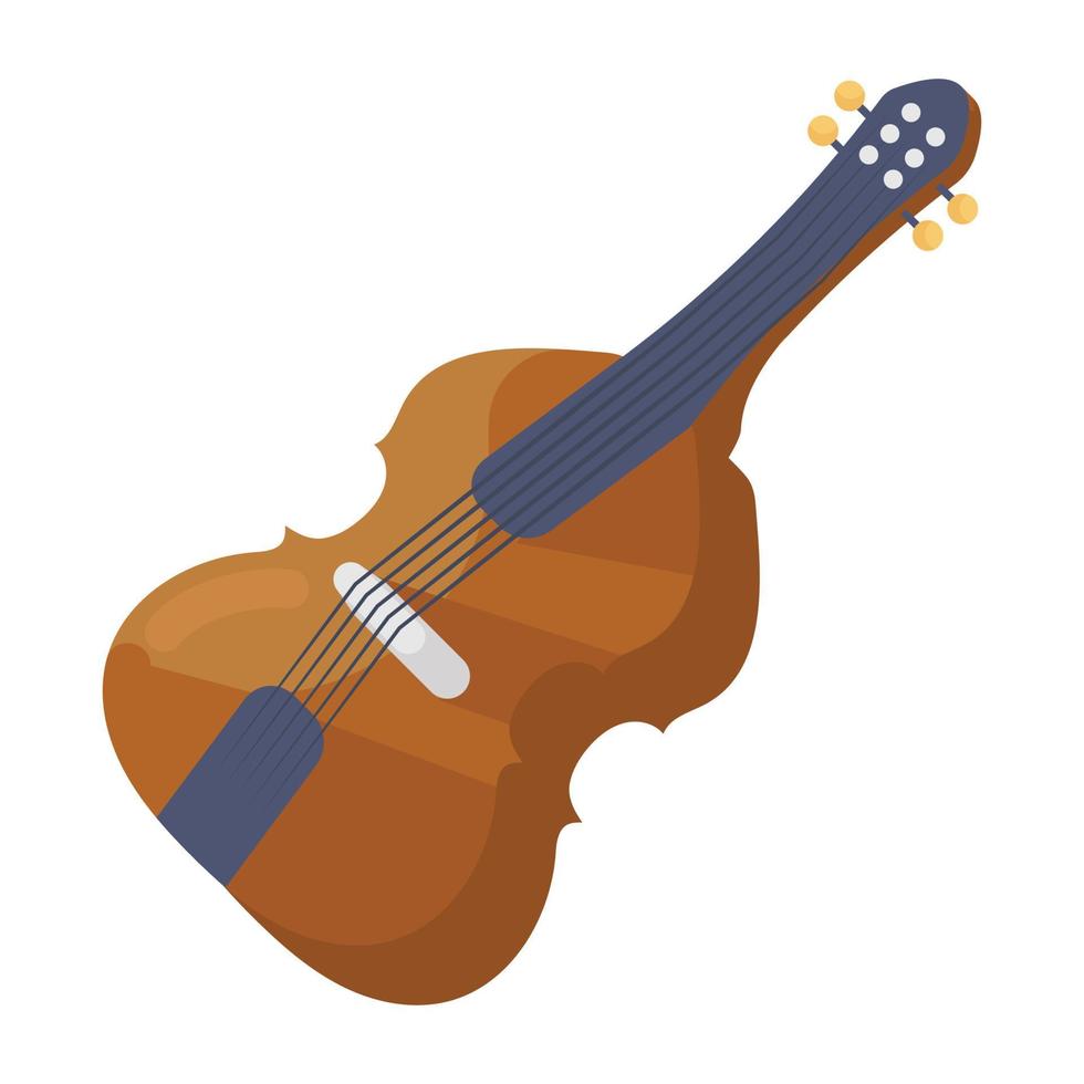 desenho de ícone de guitarra vetor