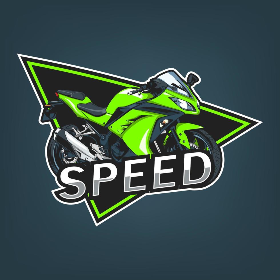 associações de motocicletas, ilustração vetorial de motocicleta. logotipo do esporte vetor