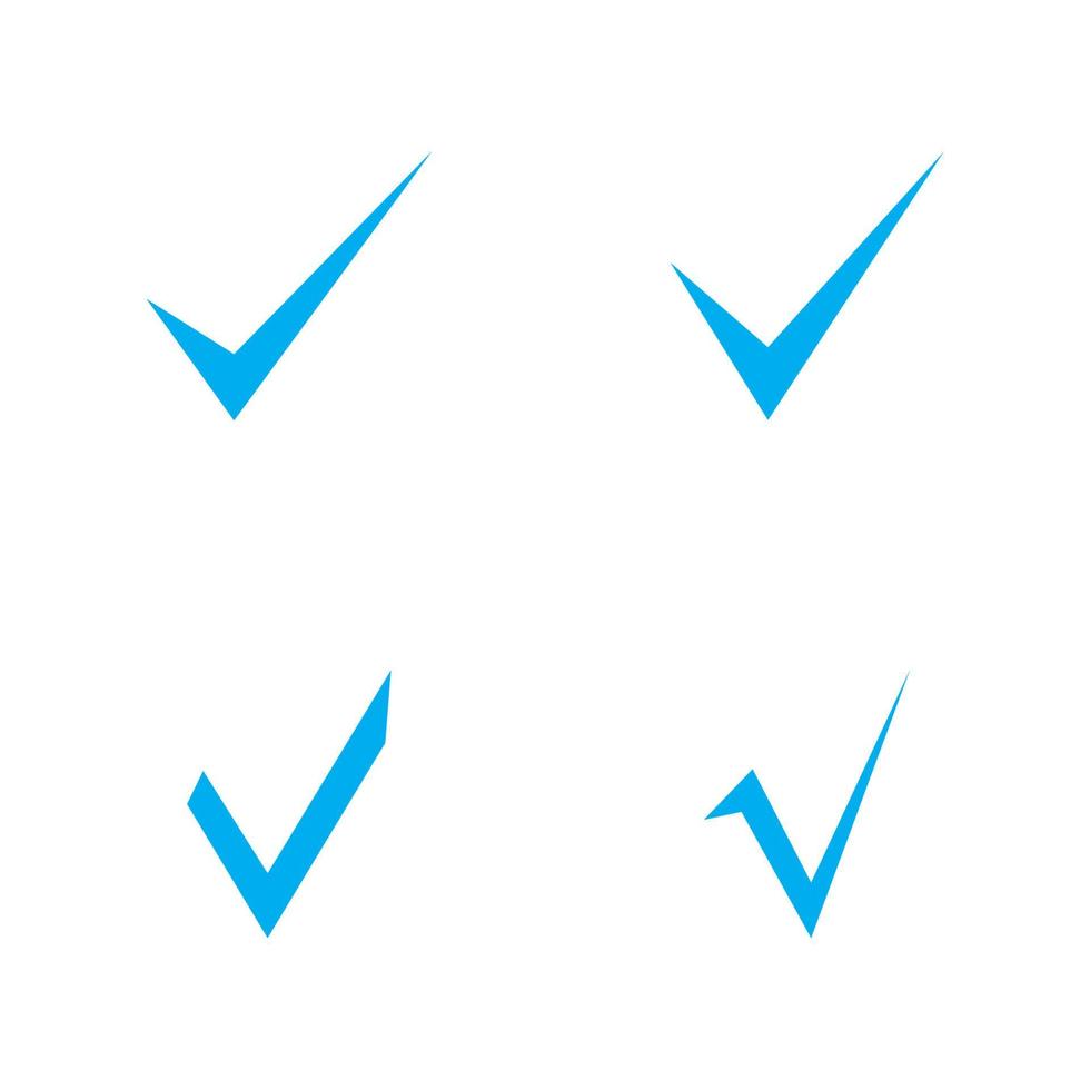 ícone de marca de seleção modelo de design de ilustração vetorial vetor