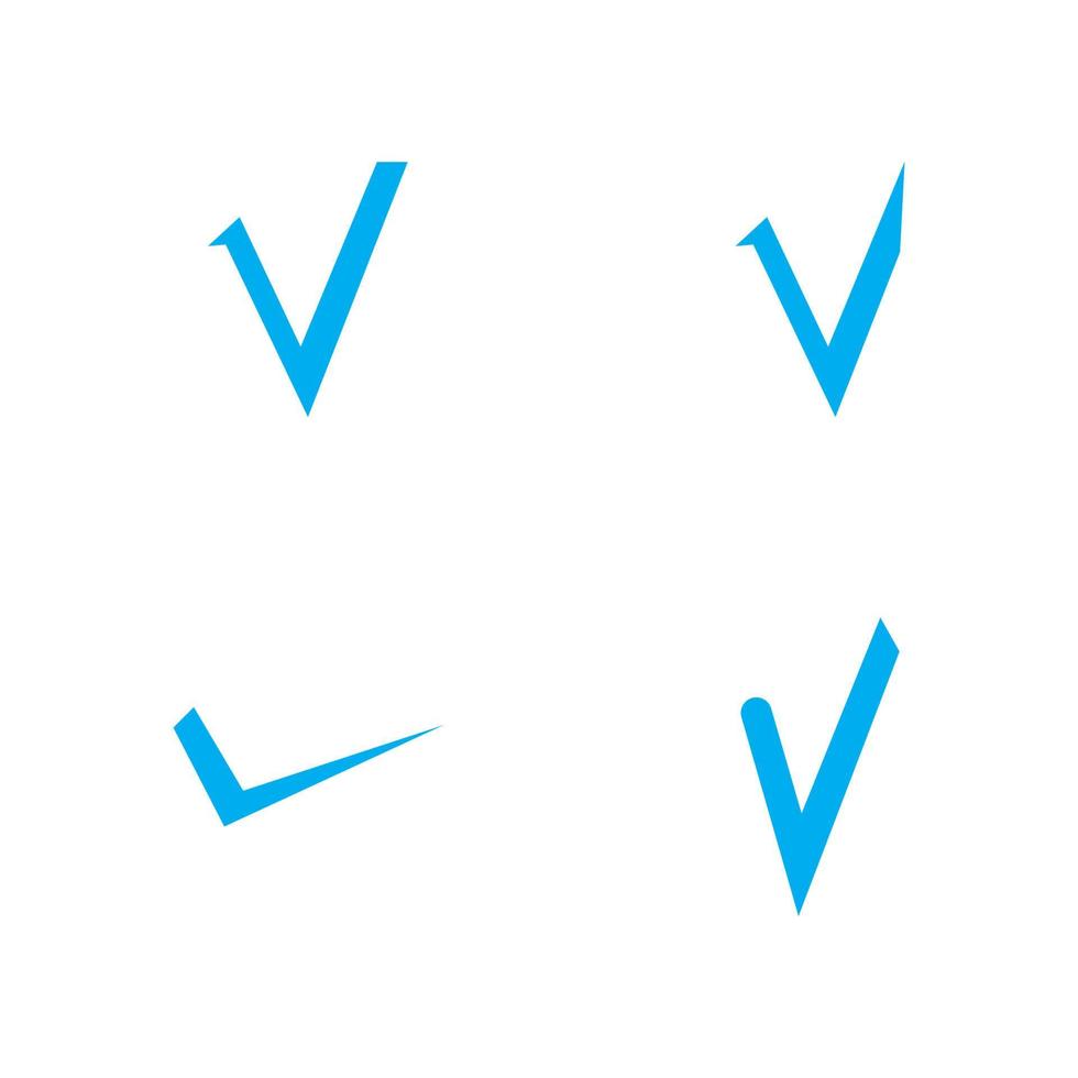 ícone de marca de seleção modelo de design de ilustração vetorial vetor