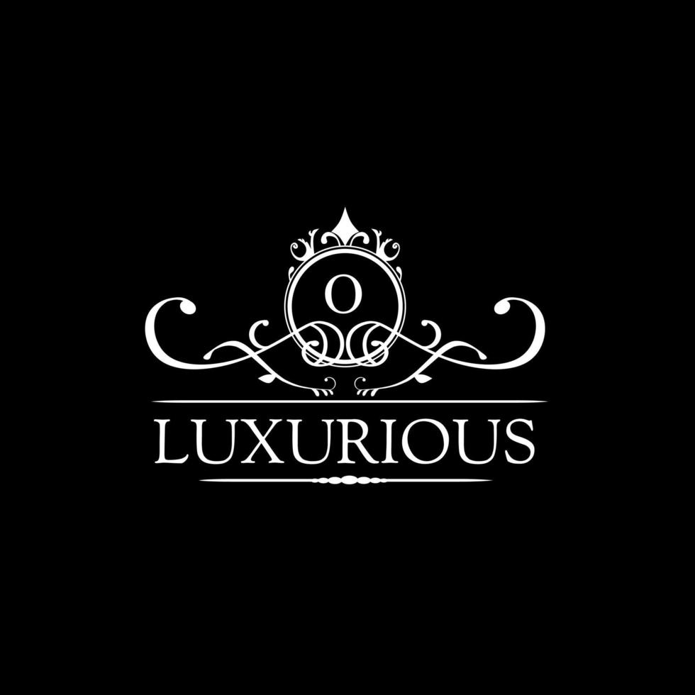 modelo de logotipo de luxo em vetor para restaurante, realeza, boutique, café, hotel, heráldico, joias, moda e outras ilustrações vetoriais