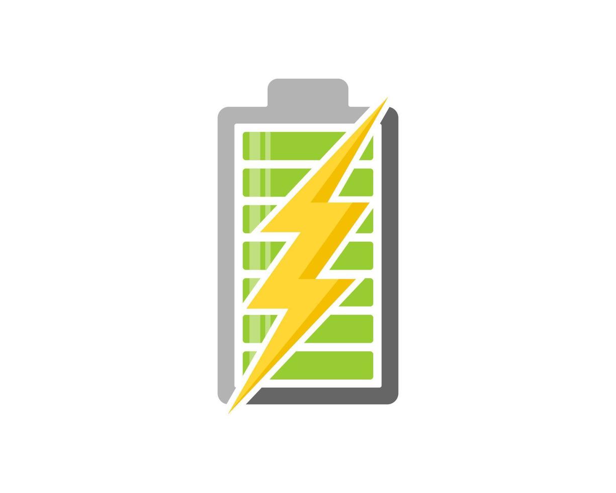 símbolo elétrico dentro da bateria vetor