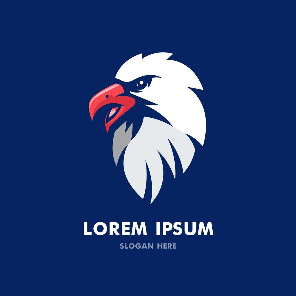 águia assobiando vetor de design de logotipo com estilo de conceito de ilustração moderna para crachá, emblema, esporte, equipe, negócios, jogos ou esportes eletrônicos