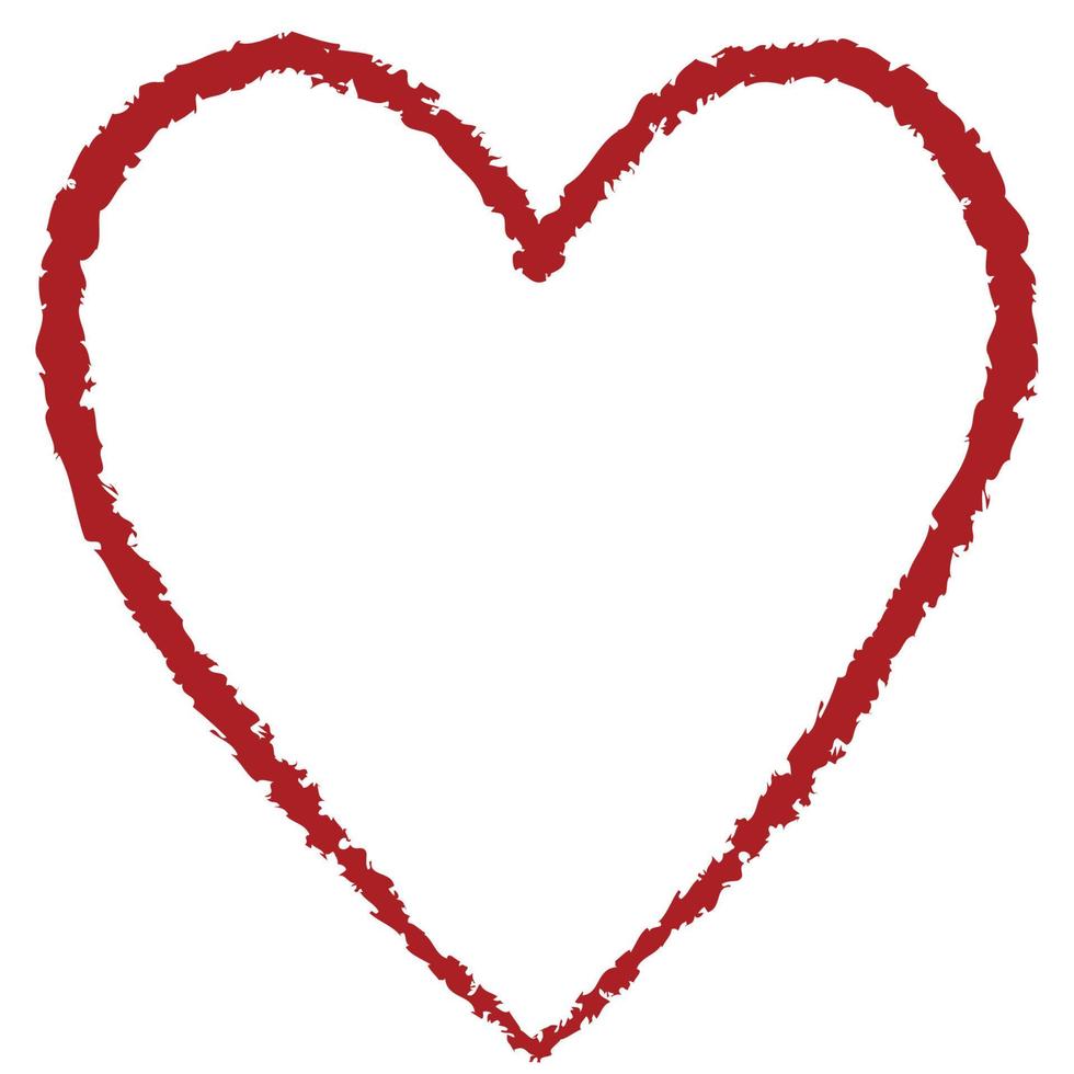 símbolo da forma do coração do ícone do amor vetor