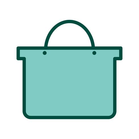 Design de ícone de sacola de compras vetor