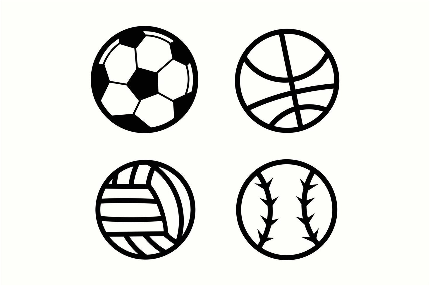 coleção de bola de logotipo de vetor