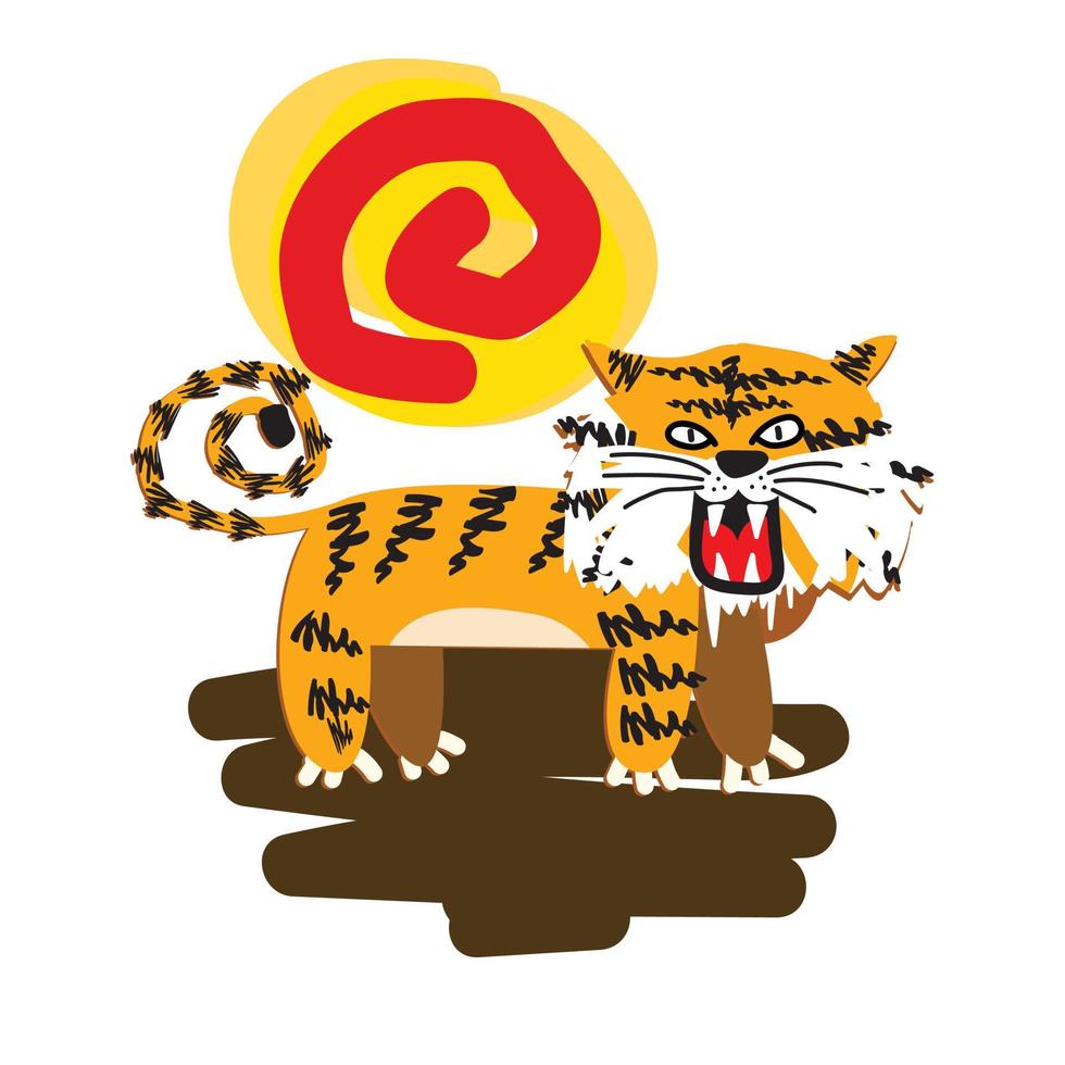 O design da ilustração do tigre para sukajan é um pano tradicional do Japão ou uma camiseta com bordado digital desenhado à mão camisetas masculinas verão casual manga curta hip hop camiseta streetwear vetor