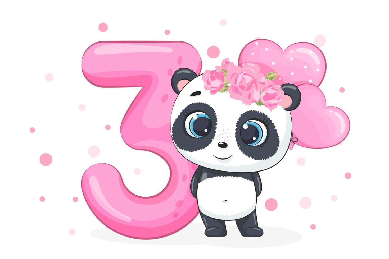 fofa kawaii panda desenho animado ilustração 23813752 Vetor no Vecteezy