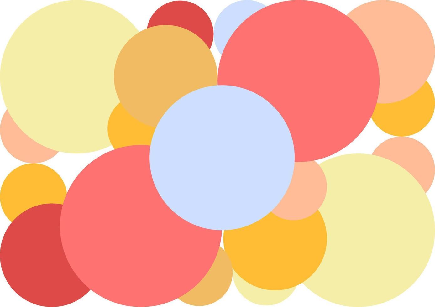 fundo de círculo colorido com tema abstrato vetor