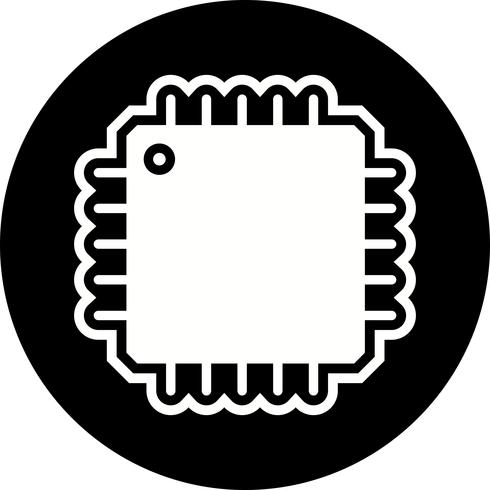 Projeto do ícone do processador vetor