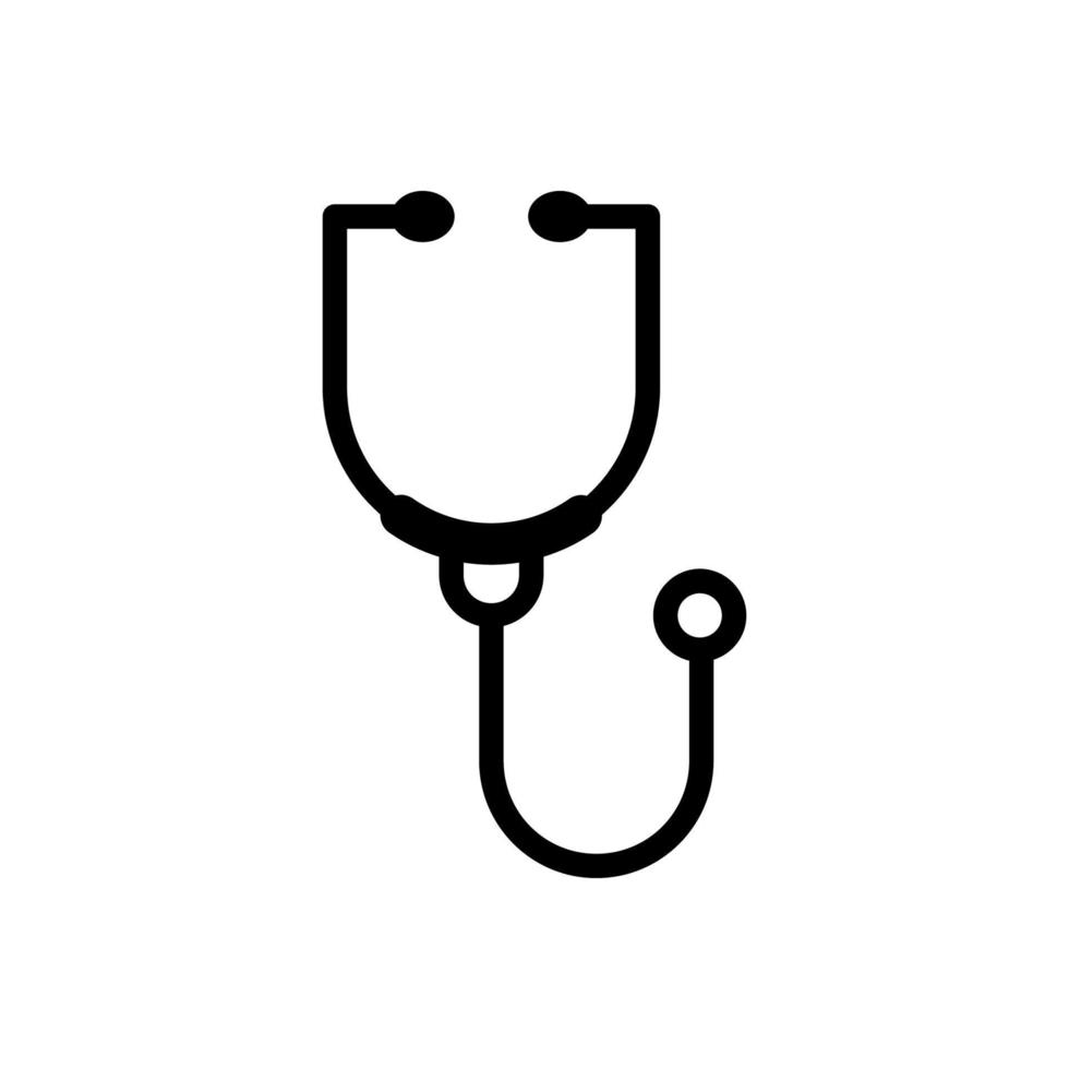 ícone Stetoskop - médico e saudável vetor