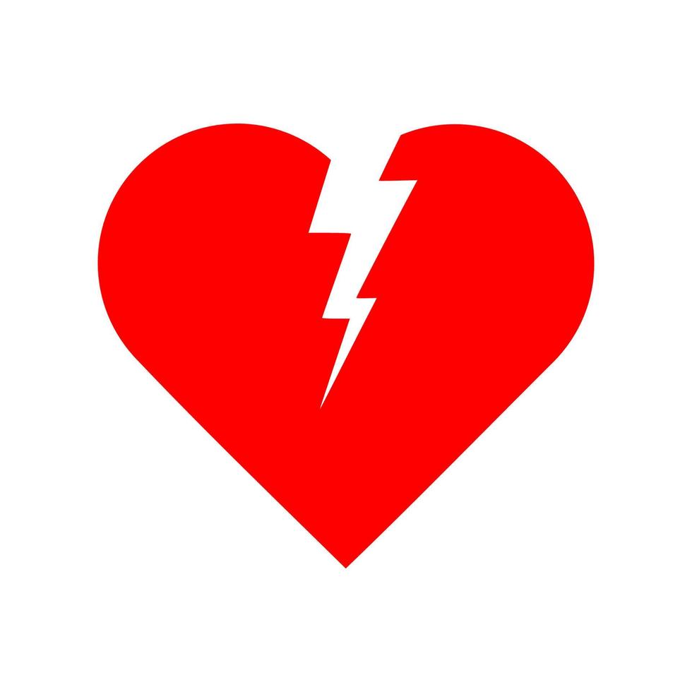coleção de ícone de um coração, símbolo de design moderno de estilo plano de ícone de amor isolado no fundo em branco. ilustração vetorial. vetor