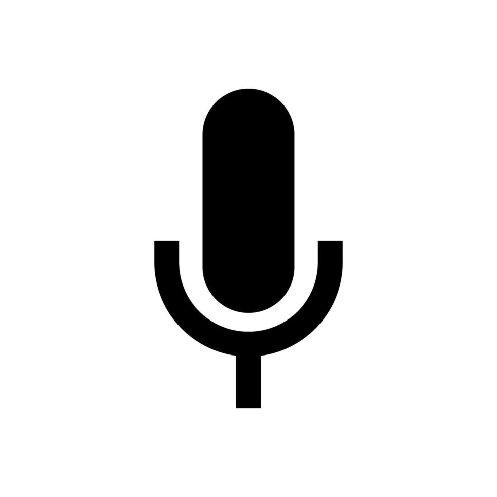 ícone de vetor de microfone, ícone de design web. ícone de vetor de voz, registro. microfone - símbolo de estúdio de gravação. ícone de microfone retrô