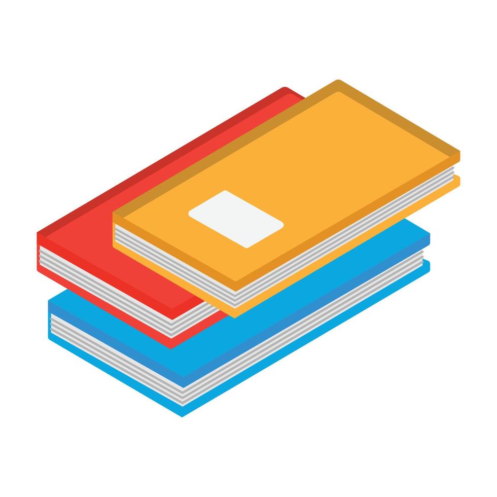 ícone de vetor de livros que pode facilmente modificar ou editar