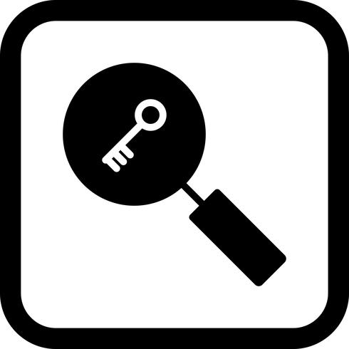 Design de ícone de pesquisa de palavra-chave vetor