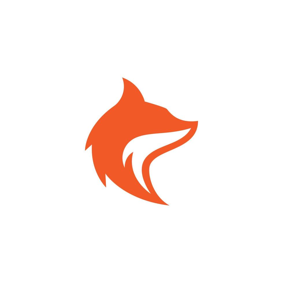 desenho de vetor de logotipo de raposa