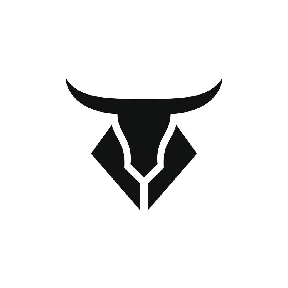 desenho de vetor de logotipo de touro