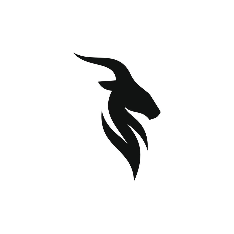 desenho de vetor de logotipo de cabra