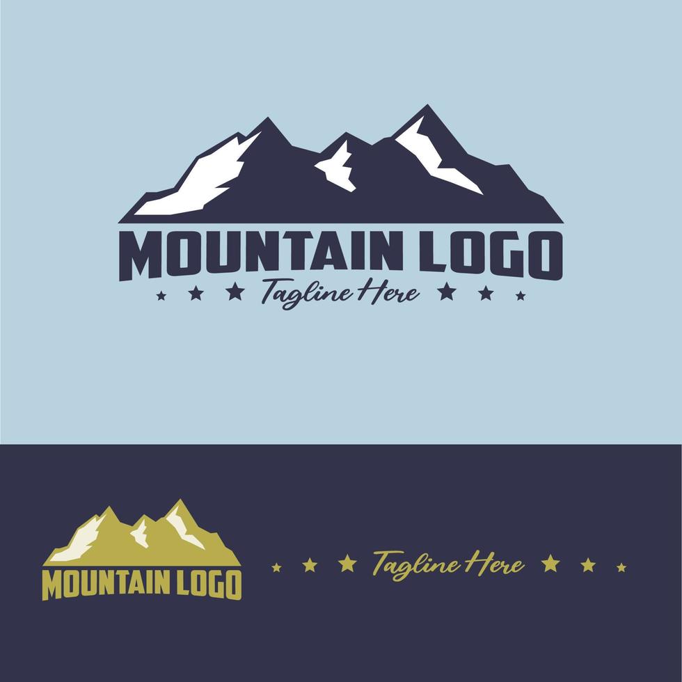 design do logotipo da montanha vetor