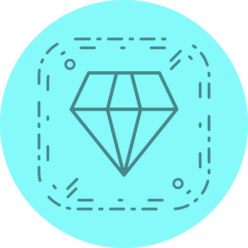 Desenho de ícone de diamante vetor