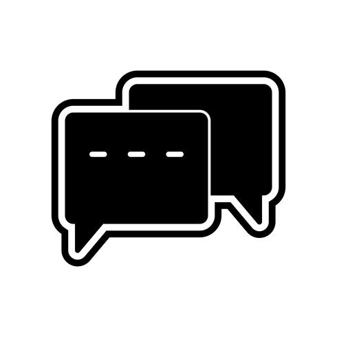 Design de ícone de conversa vetor