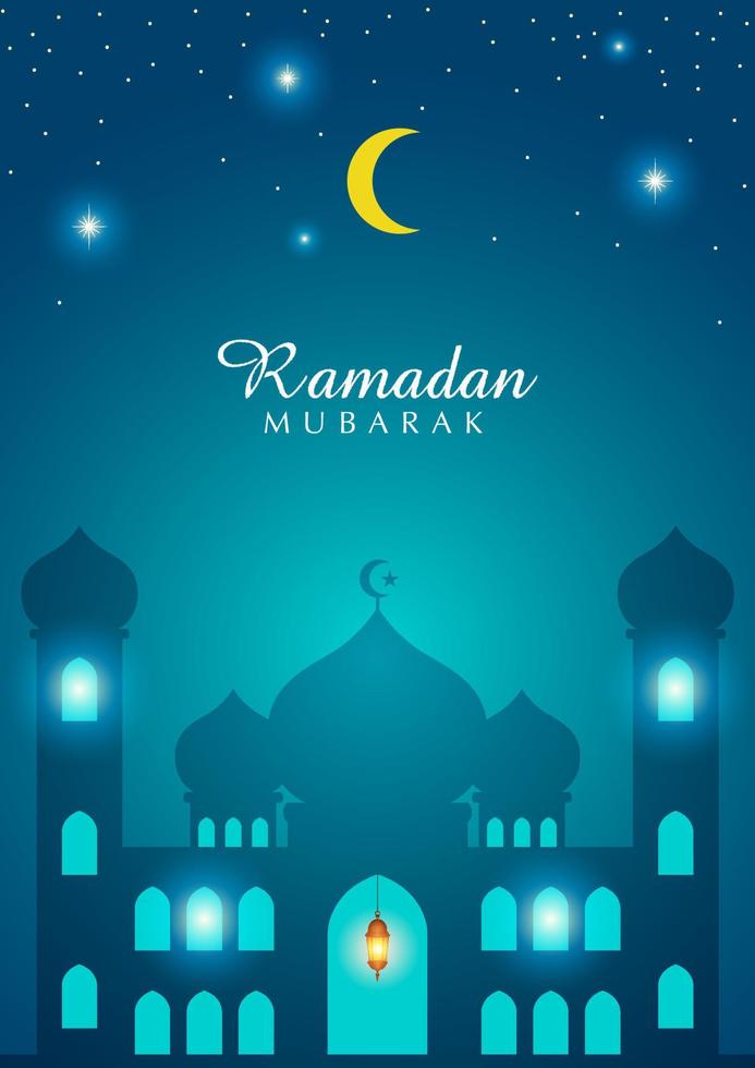 ilustração para o mês do ramadã vetor