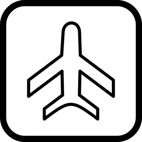 Design de ícone de avião vetor